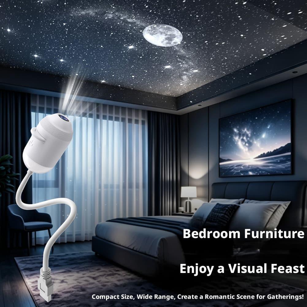 Night Light Projector Stars - Proiettore di Stelle 2-in-1 ad Alta