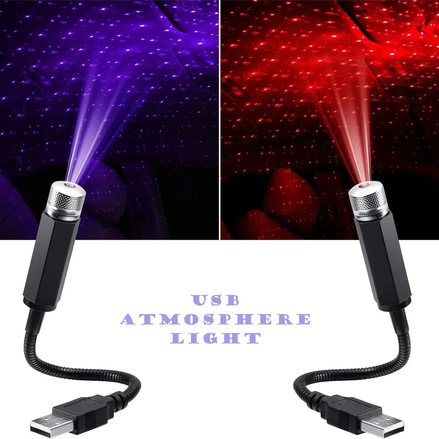 Night Light Projector Stars - QXNY 1pz Mini Proiettore LED per