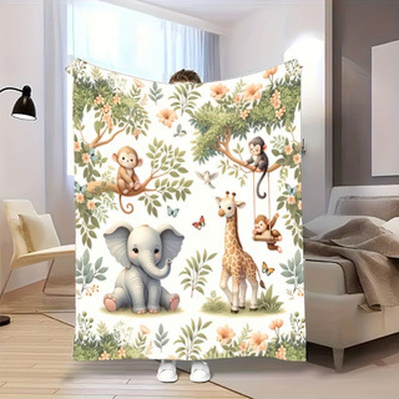 Baby Nursery Jungle - Coperta per neonati VIKAMA con animali