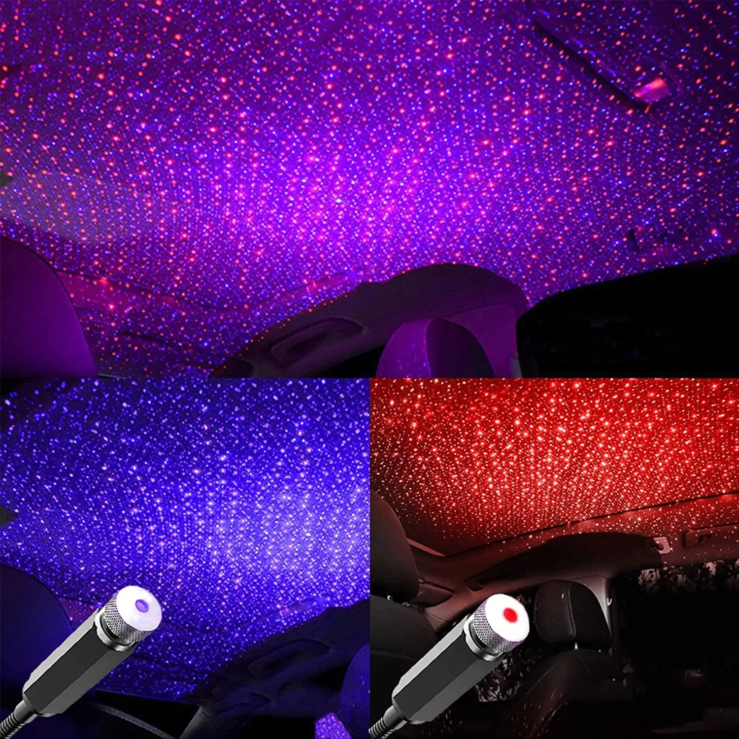 Night Light Projector Stars - Lampada Notturna LED Romantica con Cielo