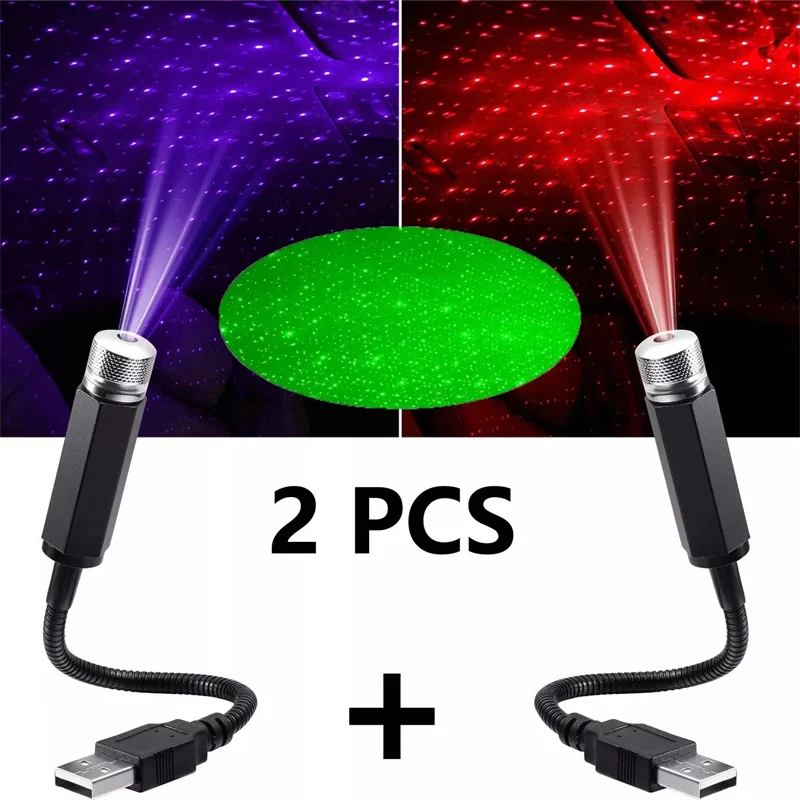 Night Light Projector Stars - Mini proiettore per luce notturna a