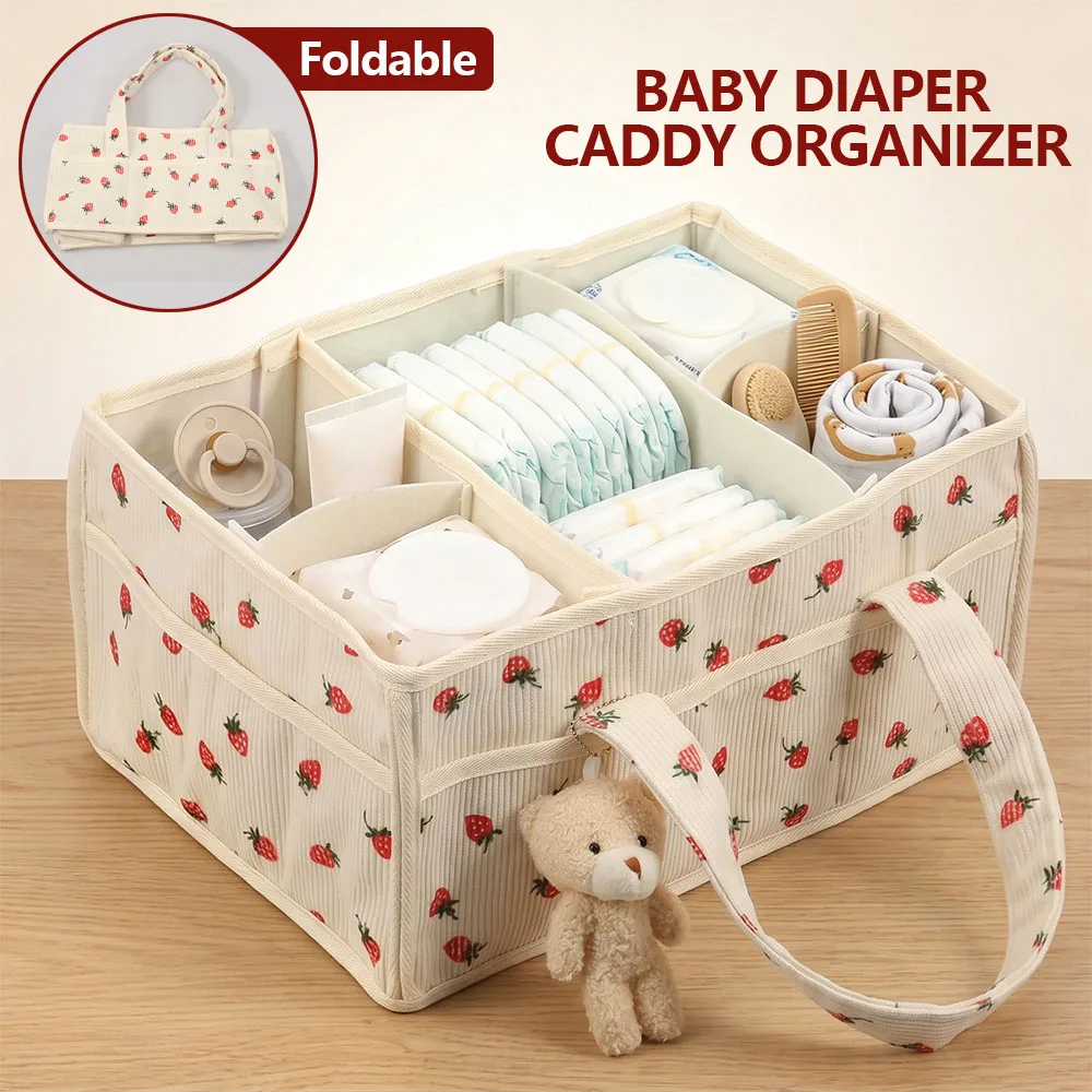 Baby Nursery Shelf - Cesto Portaoggetti per Pannolini e Salviette,