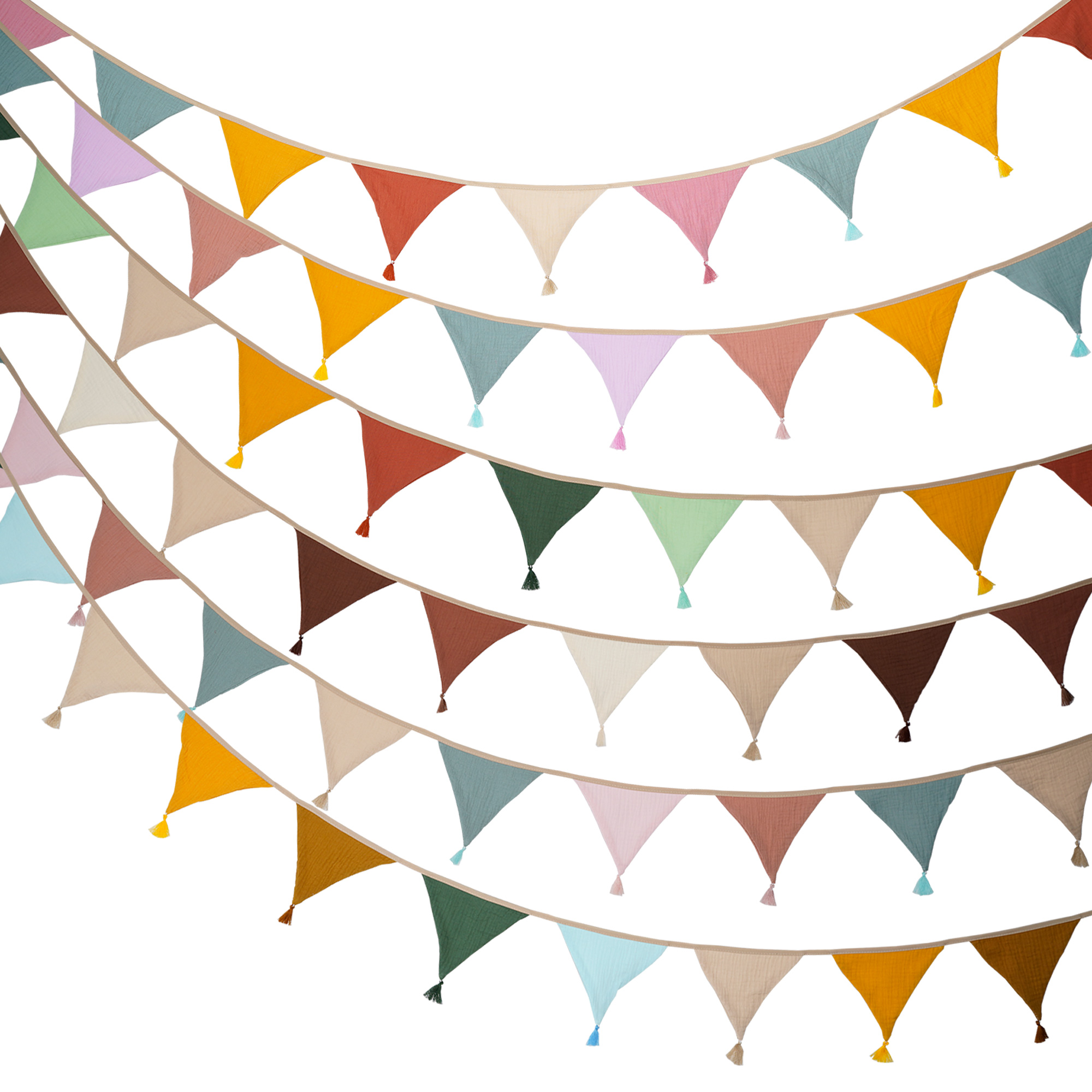 Baby Nursery Bunting - Ghirlanda in Tessuto da 2,6M/8,5FT con