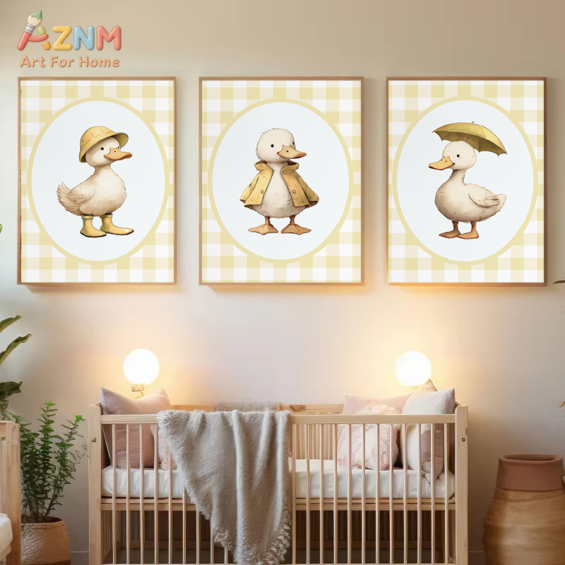 Baby Nursery Yellow - AZNM - Stampa artistica su tela