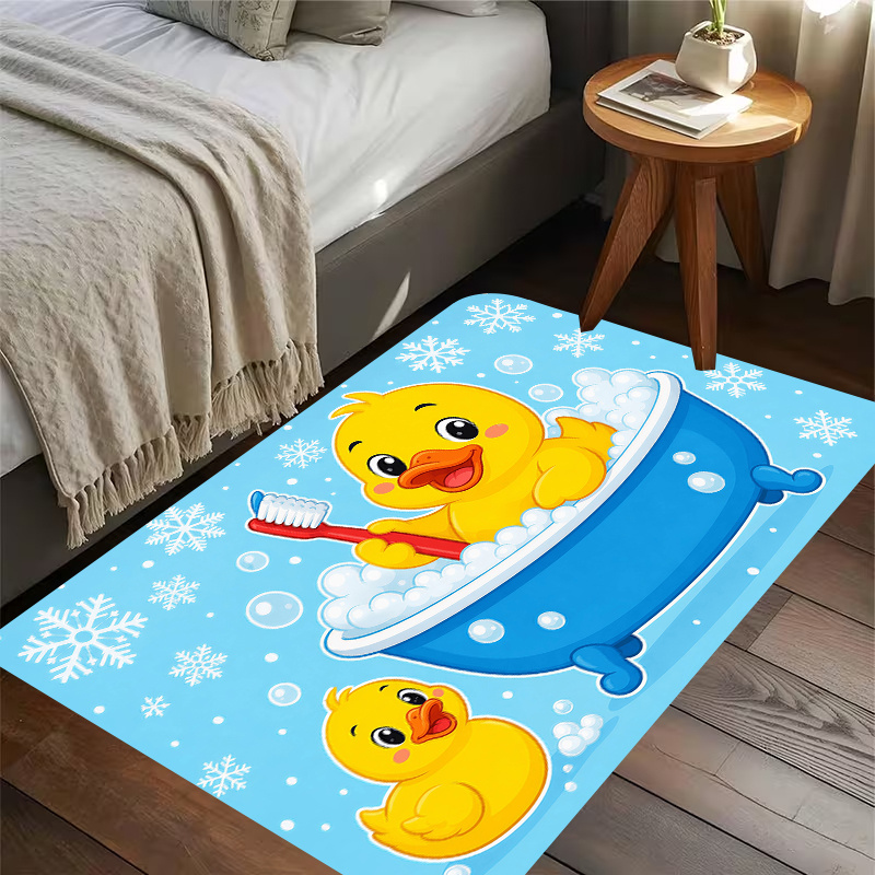 Baby Nursery Yellow - Tappetino da Bagno in Flanella a