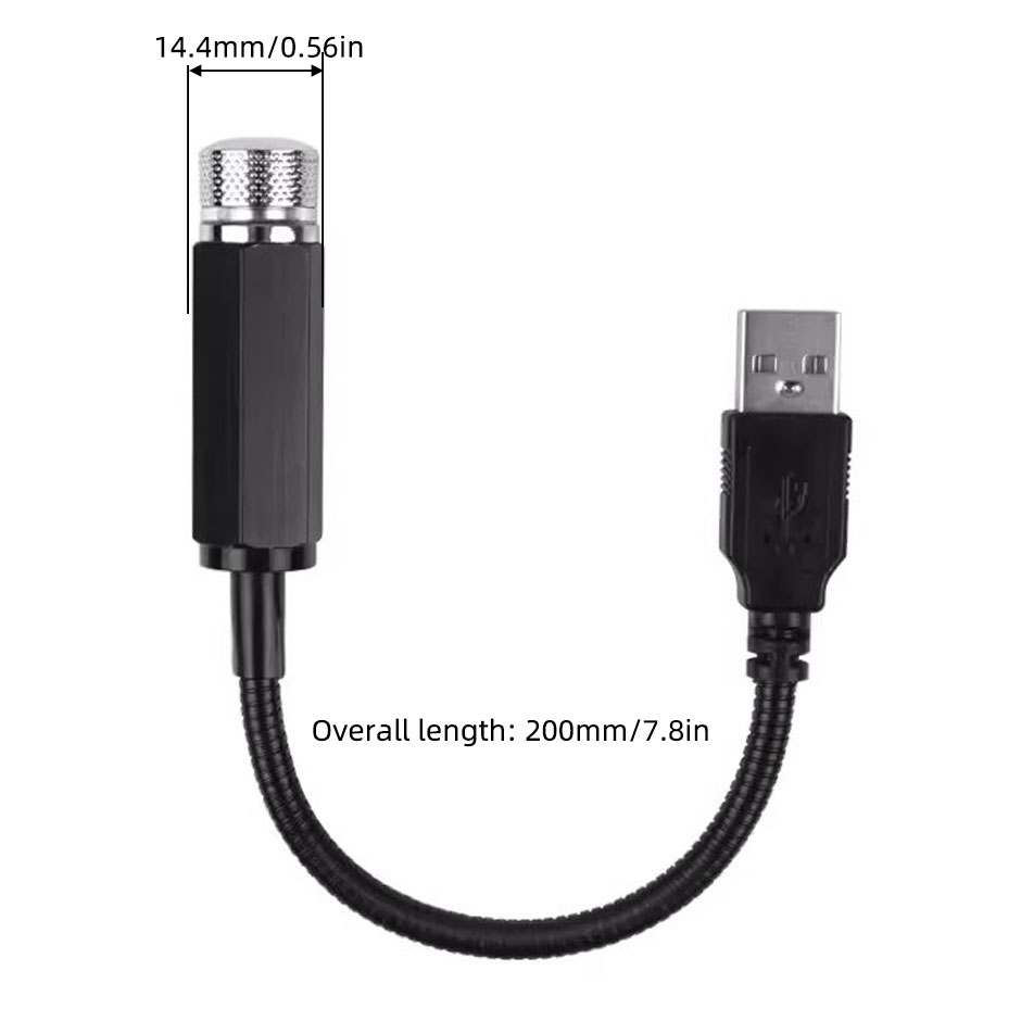 Night Light Projector Stars - Mini Proiettore LED USB 5V per