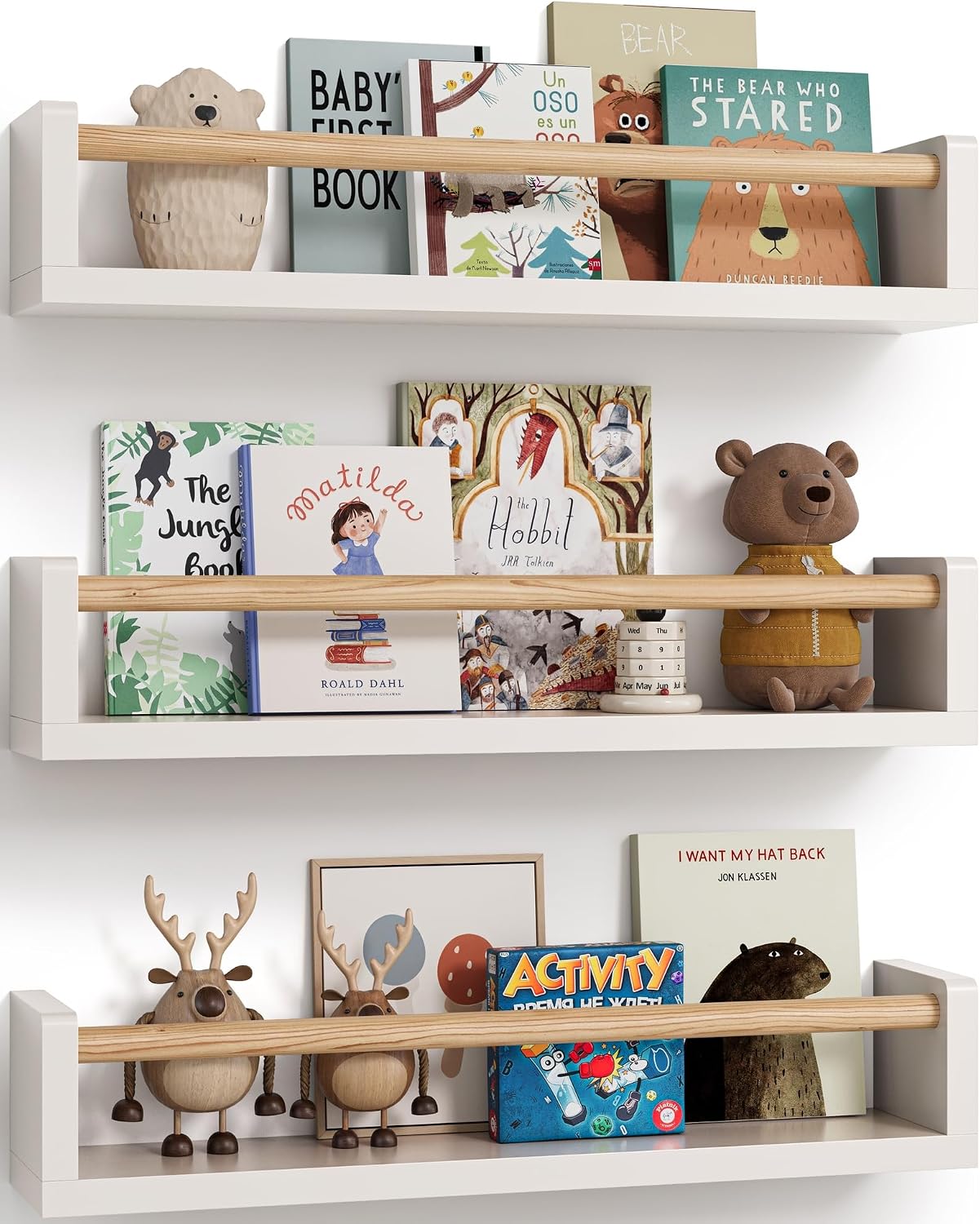 Baby Nursery Shelf - Set di 3 mensole galleggianti per