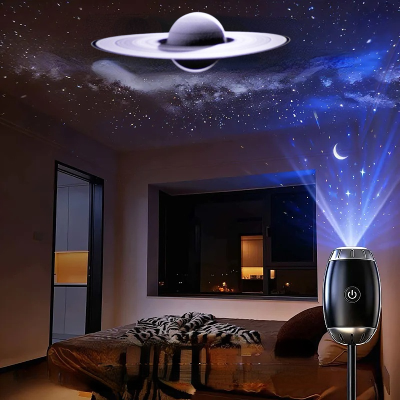 Night Light Projector Stars - Mini Proiettore di Stelle Galattiche, Luce