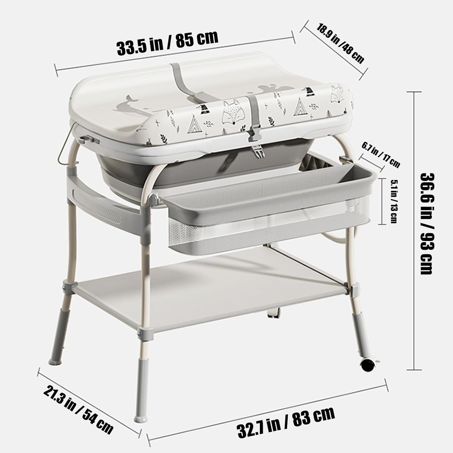 Fasciatoio per bambini 2 in 1  - Baby Nursery Dresser Changing Table recensione e prezzo
