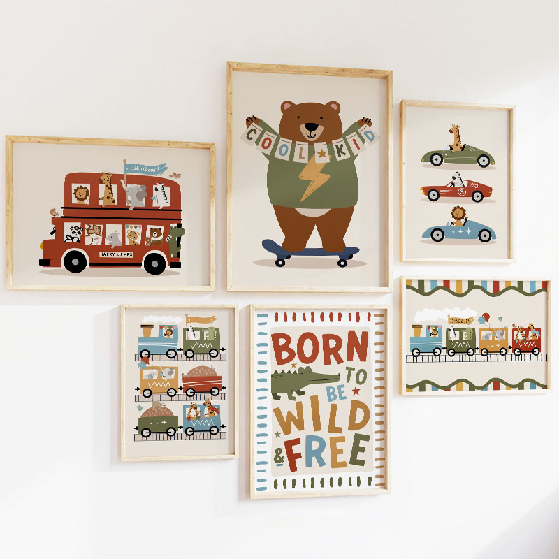 Divertenti Quadri su Tela con  - Baby Nursery Animal Pictures recensione e prezzo