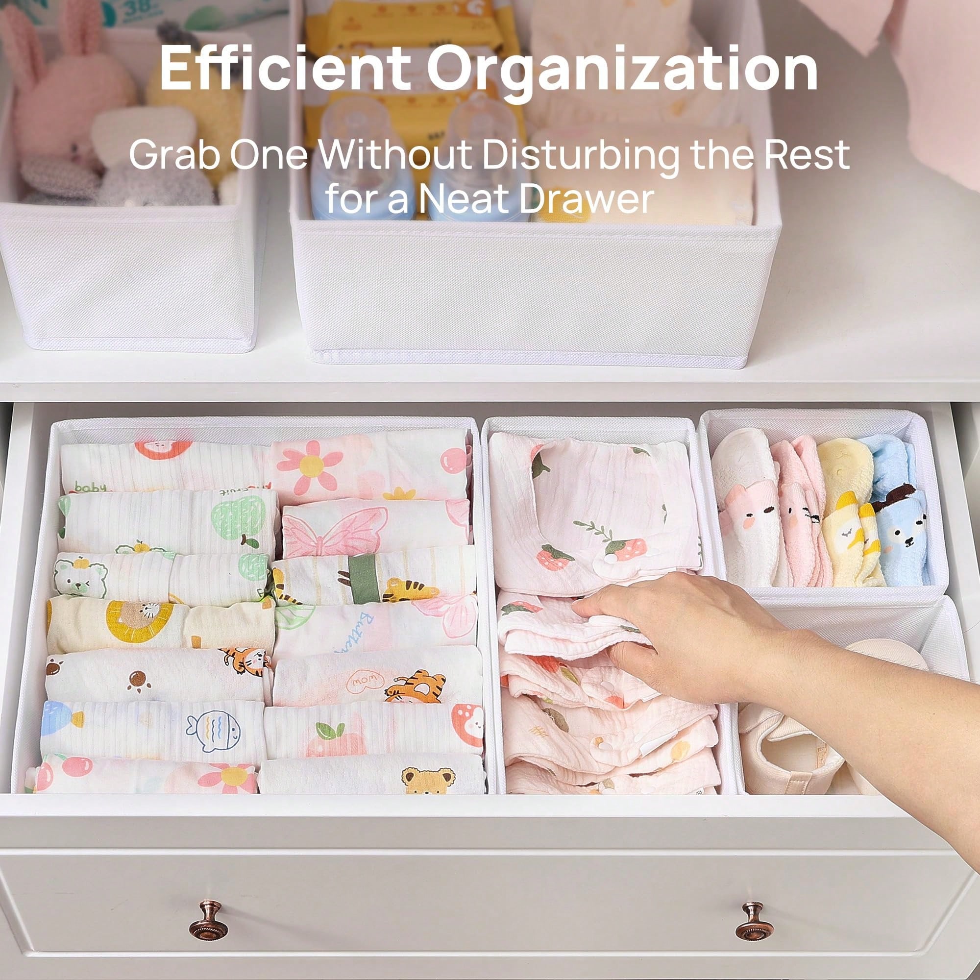Set di 12 Contenitori Organizz - Baby Nursery Dresser Changing Table recensione e prezzo