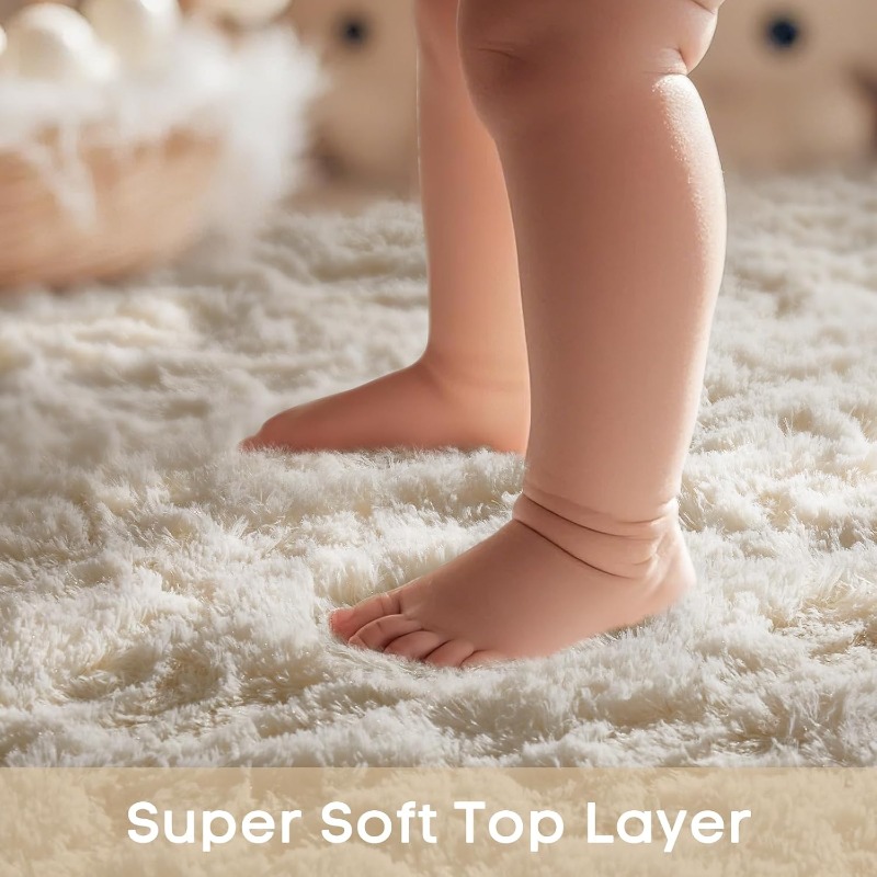 Tappeto rotondo bianco crema M - Baby Nursery Game recensione e prezzo
