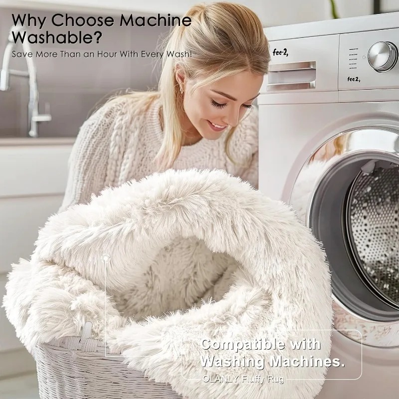 Tappeto rotondo bianco crema M - Baby Nursery Game recensione e prezzo