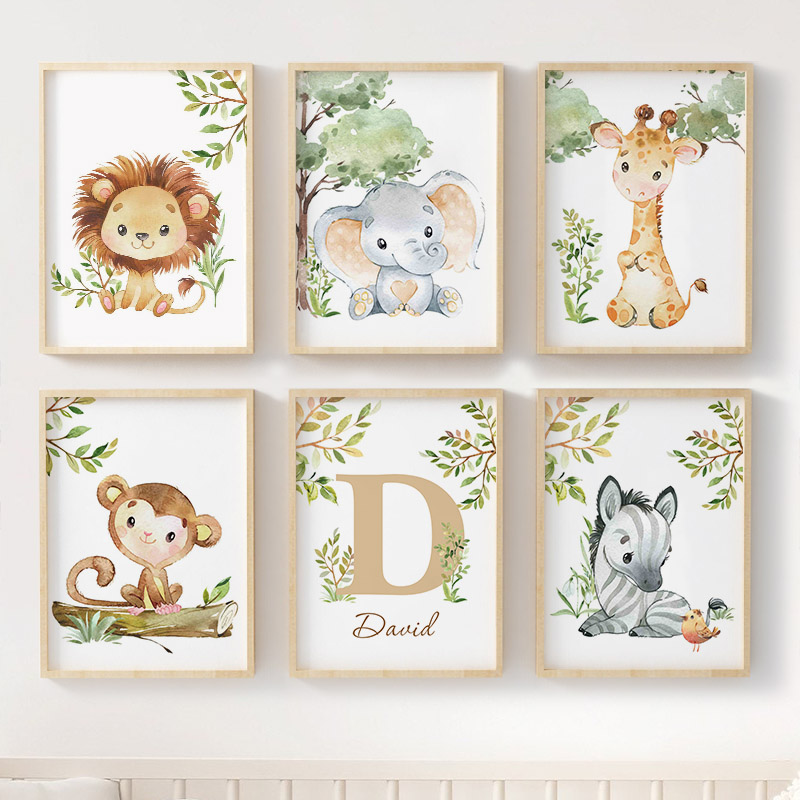 Leone Elefante Giraffa Scimmia - Baby Nursery Jungle recensione e prezzo