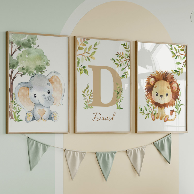 Leone Elefante Giraffa Scimmia - Baby Nursery Jungle recensione e prezzo