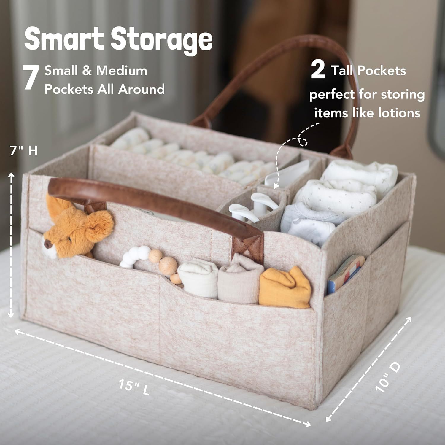 Cesto portaoggetti in feltro p - Baby Nursery Shelf recensione e prezzo