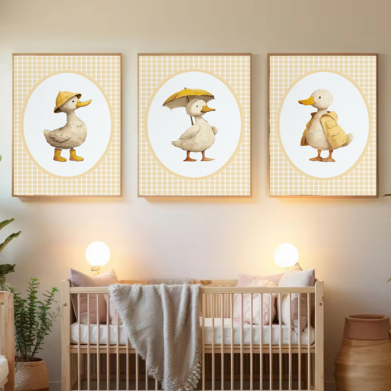 Poster su Tela con Anatroccolo - Baby Nursery Yellow recensione e prezzo