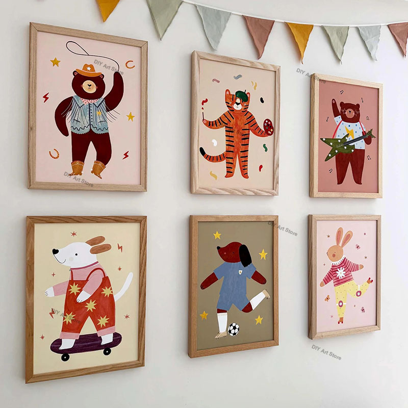 Divertenti Stampe e Poster su  - Baby Nursery Animal Pictures recensione e prezzo