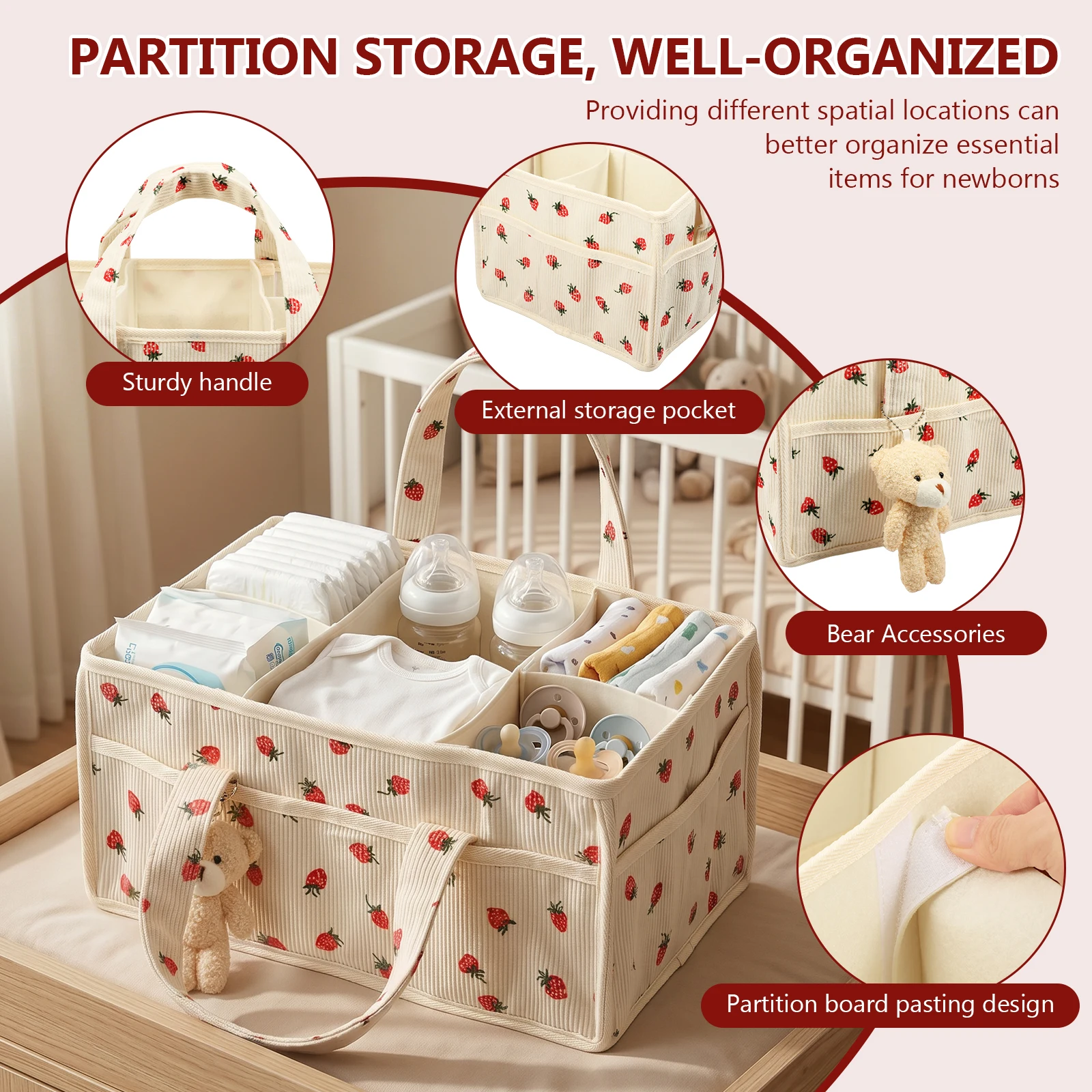 Cesto Portaoggetti per Pannoli - Baby Nursery Shelf recensione e prezzo
