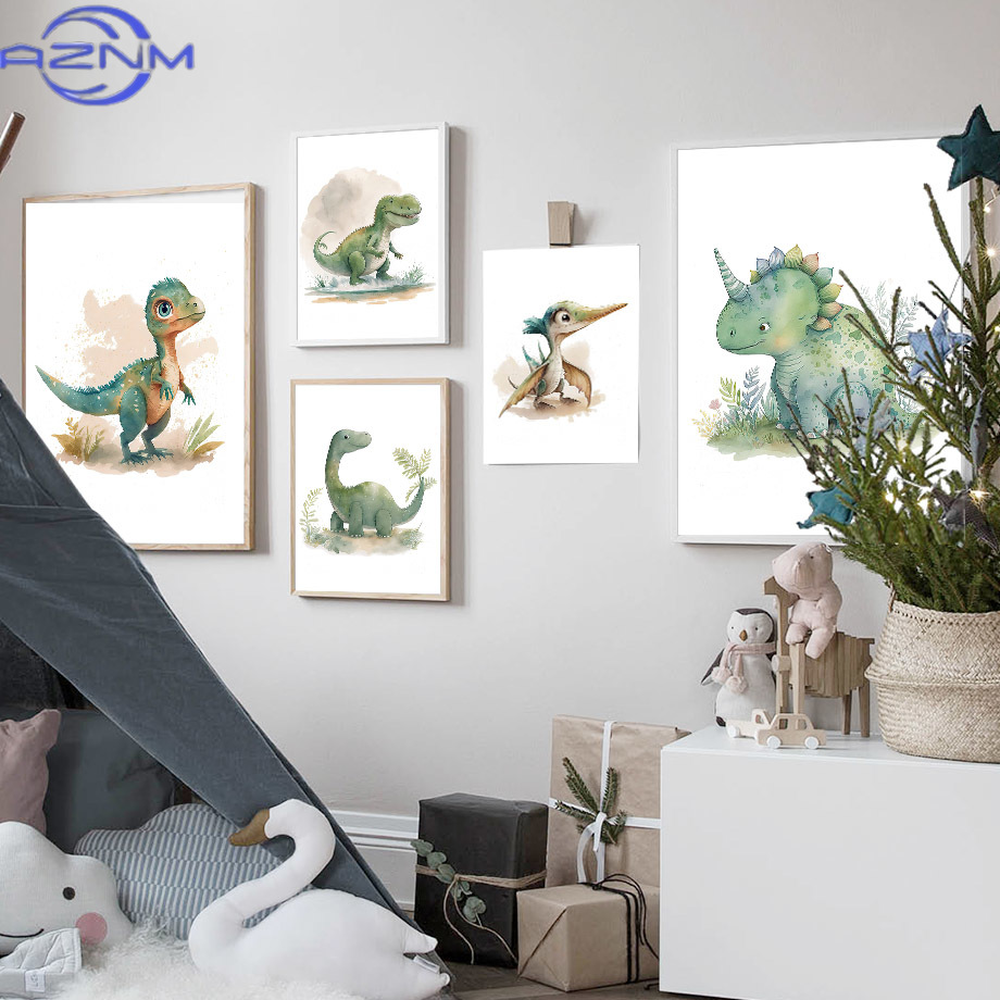 AZNM Poster Dinosauro Cartone  - Baby Nursery Jungle recensione e prezzo