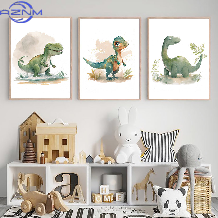 AZNM Poster Dinosauro Cartone  - Baby Nursery Jungle recensione e prezzo
