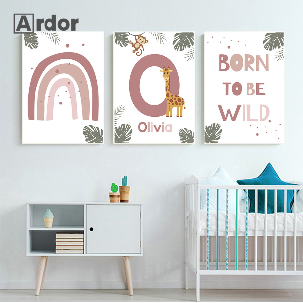 Poster di animali della giungl - Baby Nursery Animal Pictures recensione e prezzo