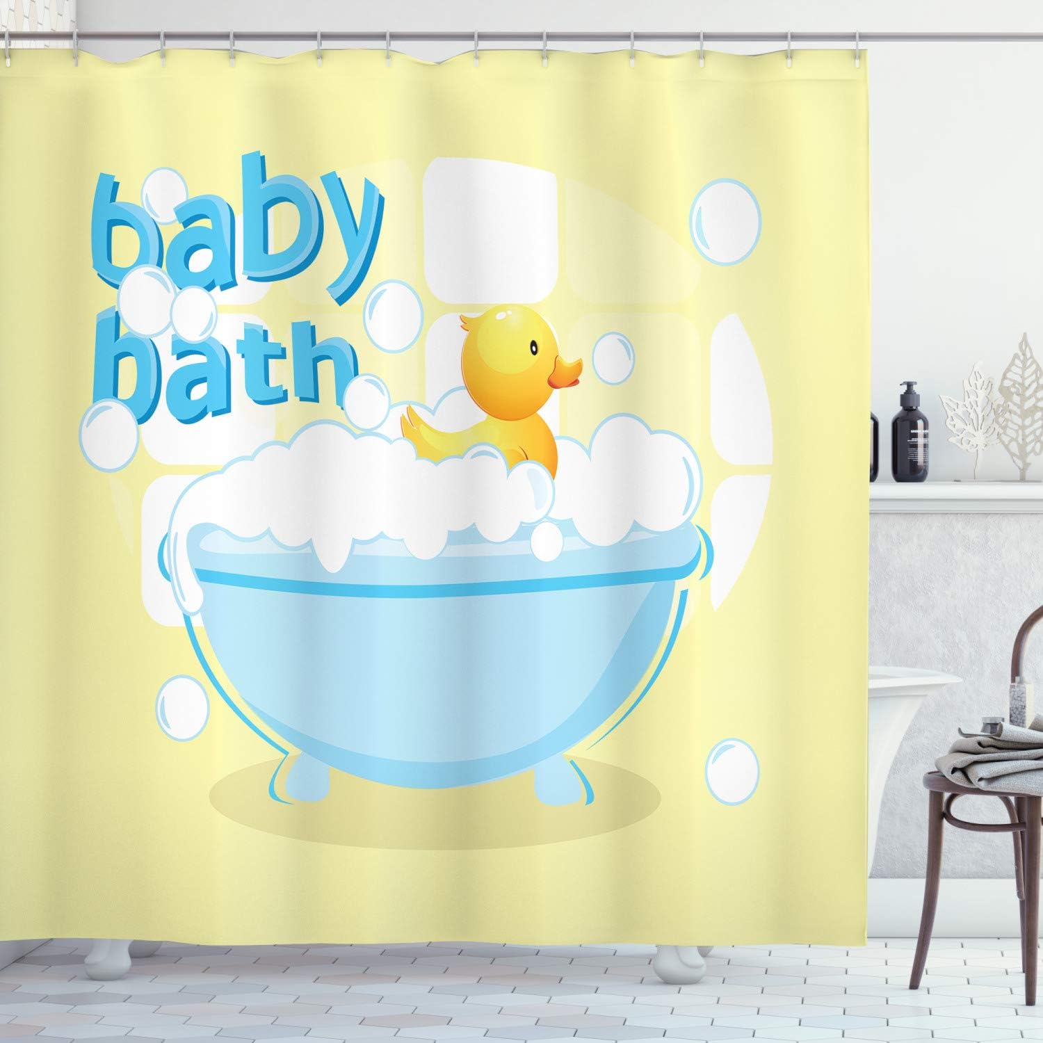 Tenda da Doccia per Bambini Gi - Baby Nursery Yellow recensione e prezzo