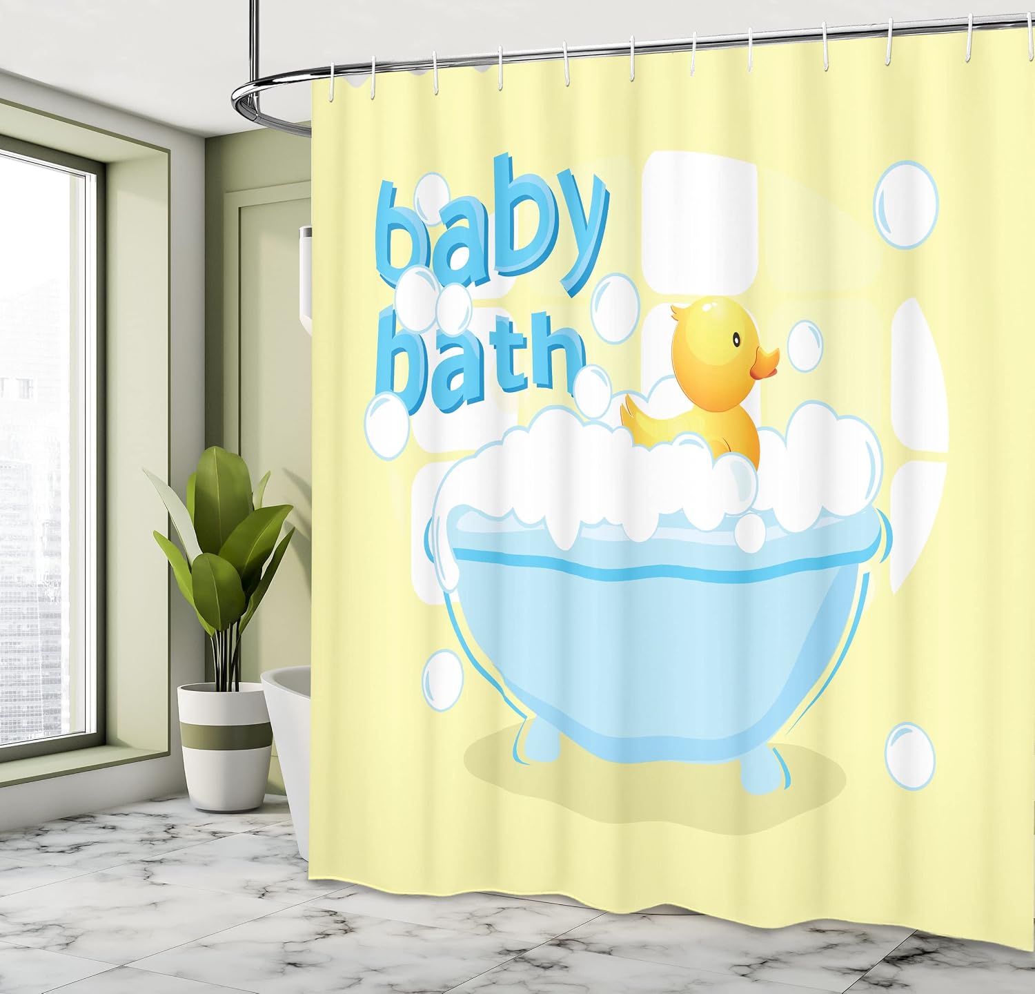 Tenda da Doccia per Bambini Gi - Baby Nursery Yellow recensione e prezzo