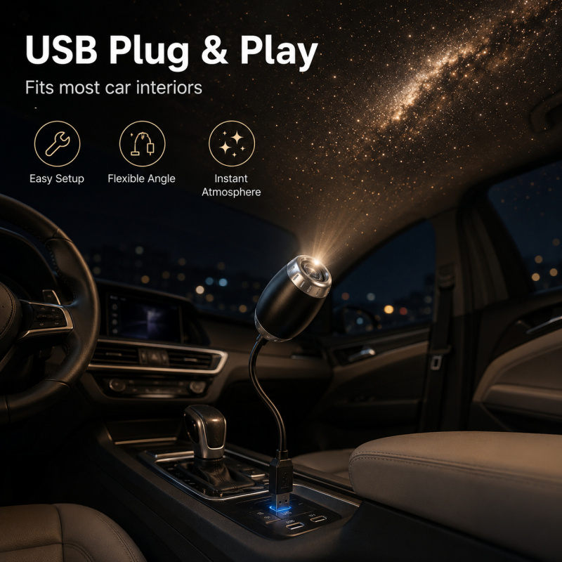 Proiettore USB per Auto con Lu - Night Light Projector Stars recensione e prezzo