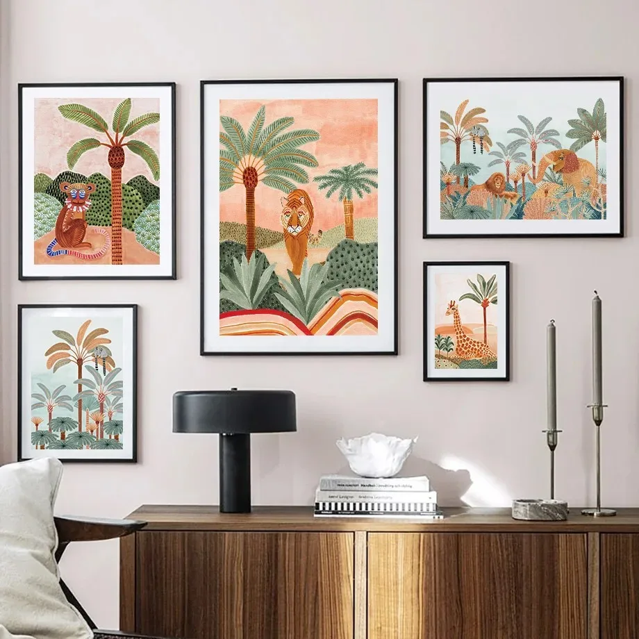 Quadro su tela con animali del - Baby Nursery Jungle recensione e prezzo