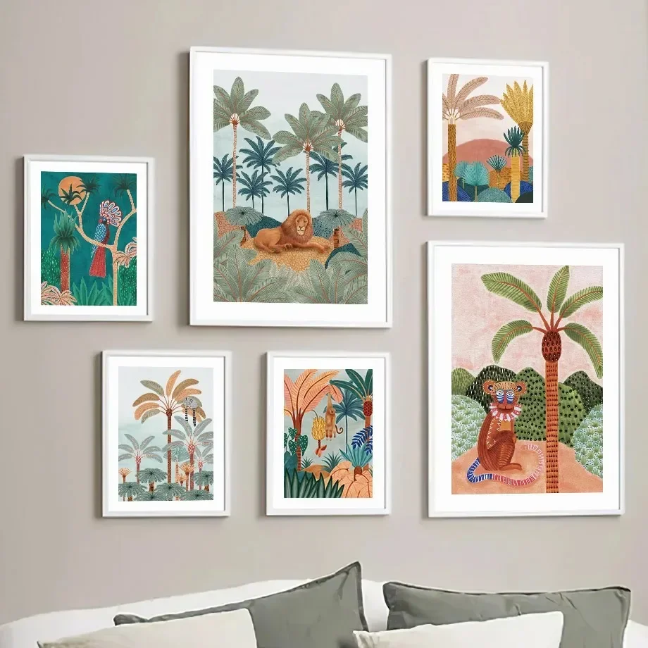 Quadro su tela con animali del - Baby Nursery Jungle recensione e prezzo