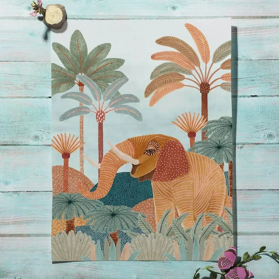 Quadro su tela con animali del - Baby Nursery Jungle recensione e prezzo