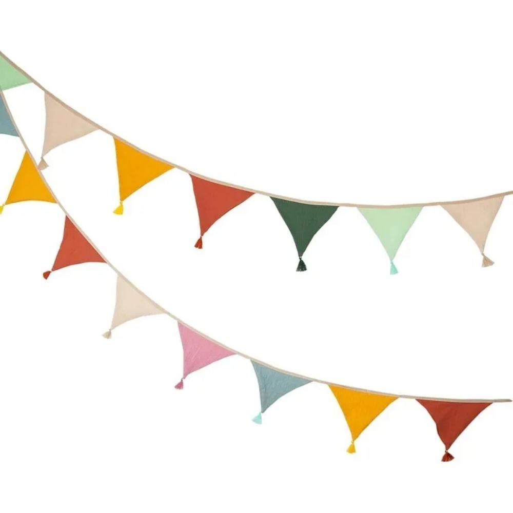 20 Bandierine in Tessuto Multi - Baby Nursery Bunting recensione e prezzo
