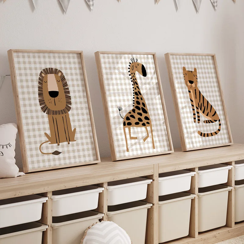 1 Pezzo Quadro Senza Cornice L - Baby Nursery Jungle recensione e prezzo