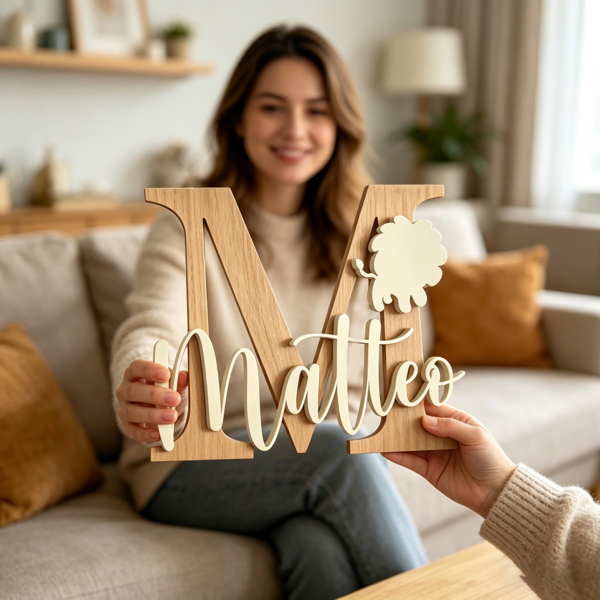 1 Pezzo Targa in Legno Persona - Baby Nursery Decor recensione e prezzo