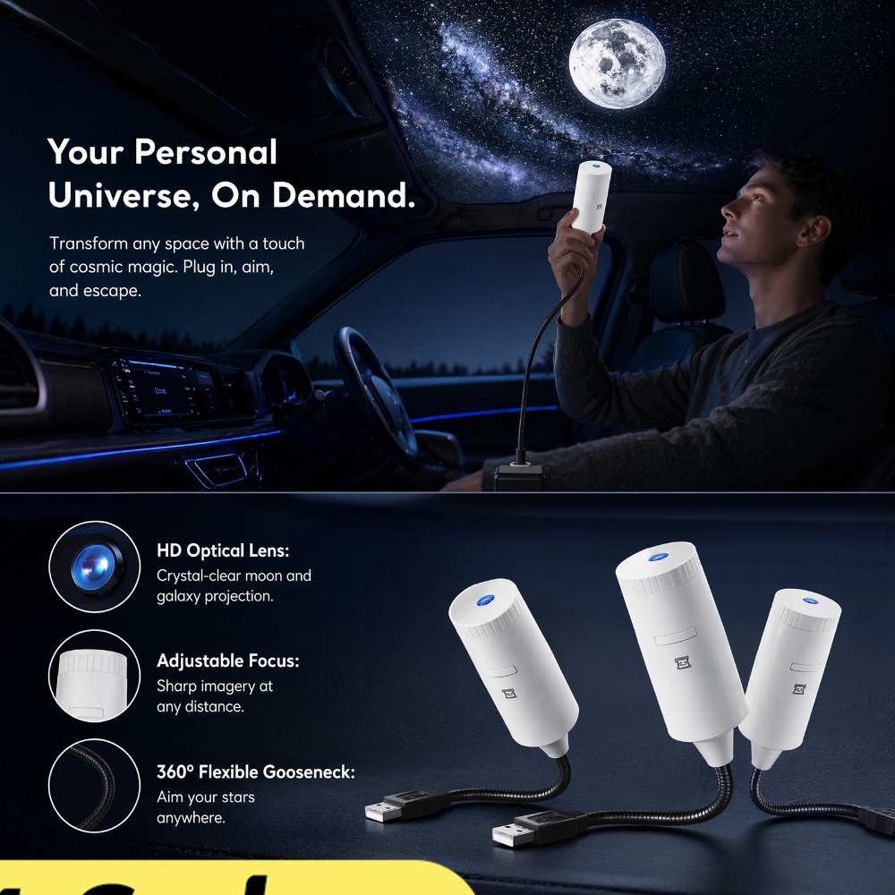 Mini proiettore Galaxy Star, d - Night Light Projector Stars recensione e prezzo