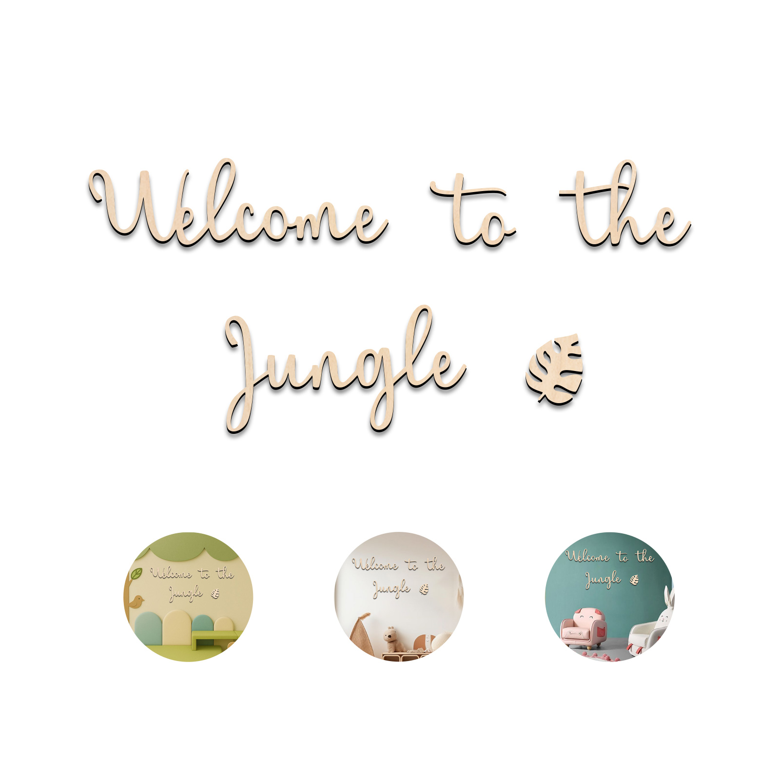 Cartello in legno di benvenuto - Baby Nursery Jungle recensione e prezzo