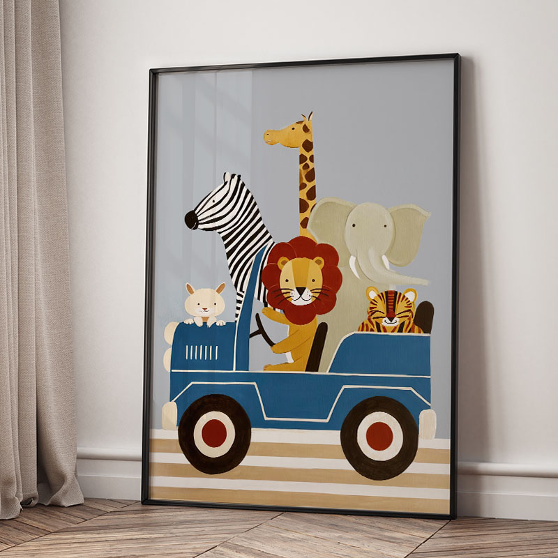 Divertenti Poster e Stampe su  - Baby Nursery Animal Pictures recensione e prezzo