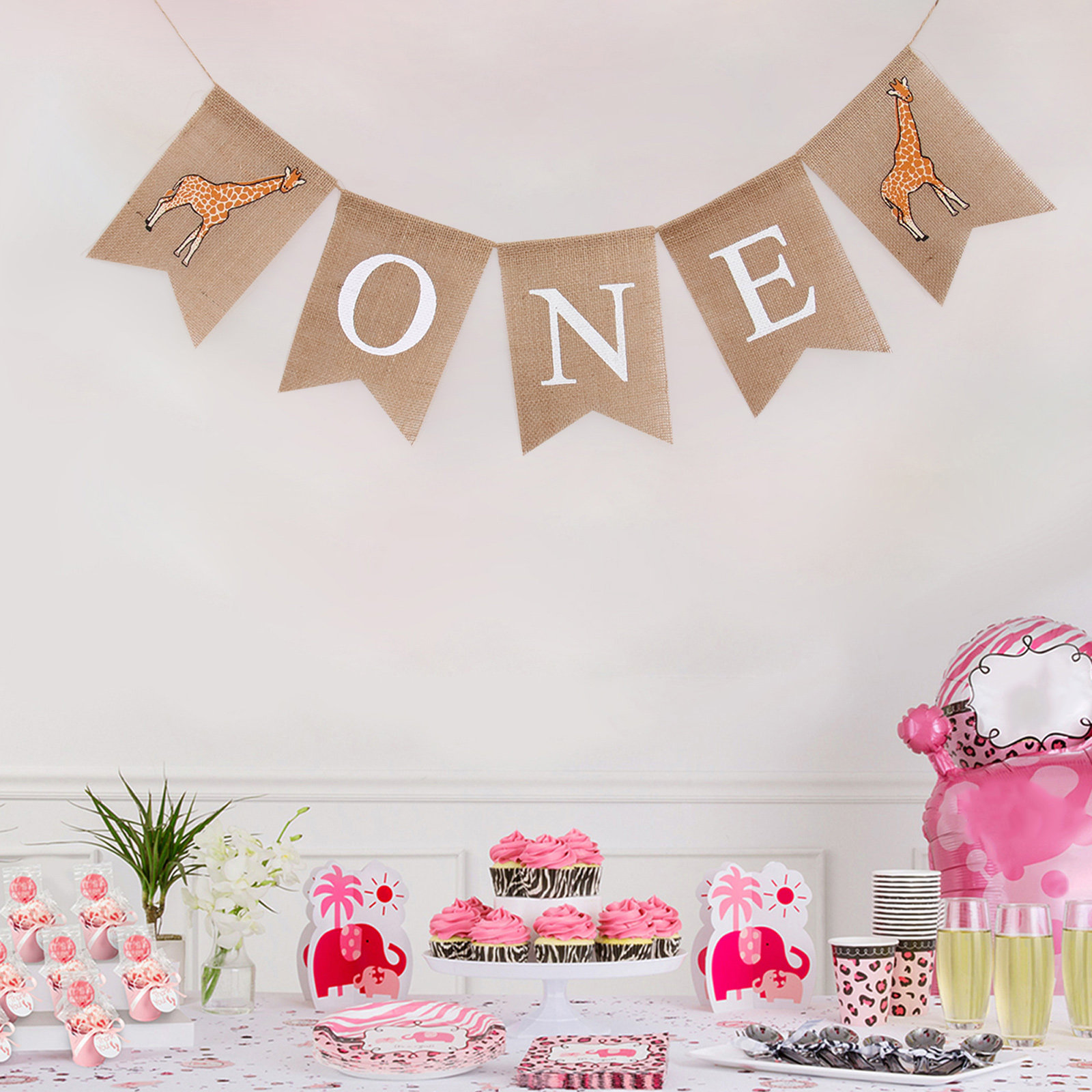 Striscione in Lino con Stampa  - Baby Nursery Bunting recensione e prezzo