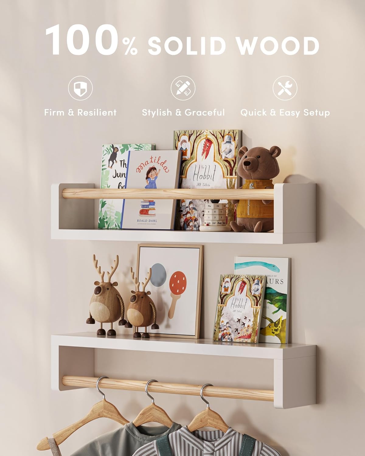 Set di 3 mensole galleggianti  - Baby Nursery Shelf recensione e prezzo