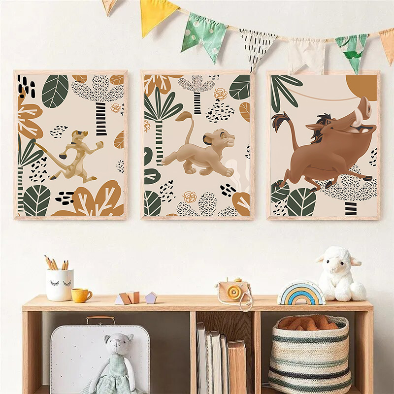 Kid Re Leone Boho Poster e sta - Baby Nursery Animal Pictures recensione e prezzo