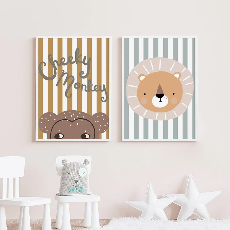 Cartoon Giraffa Leopardo Leone - Baby Nursery Animal Pictures recensione e prezzo