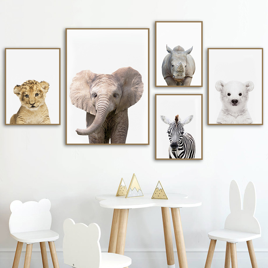 1 quadro su tela senza cornice - Baby Nursery Jungle recensione e prezzo