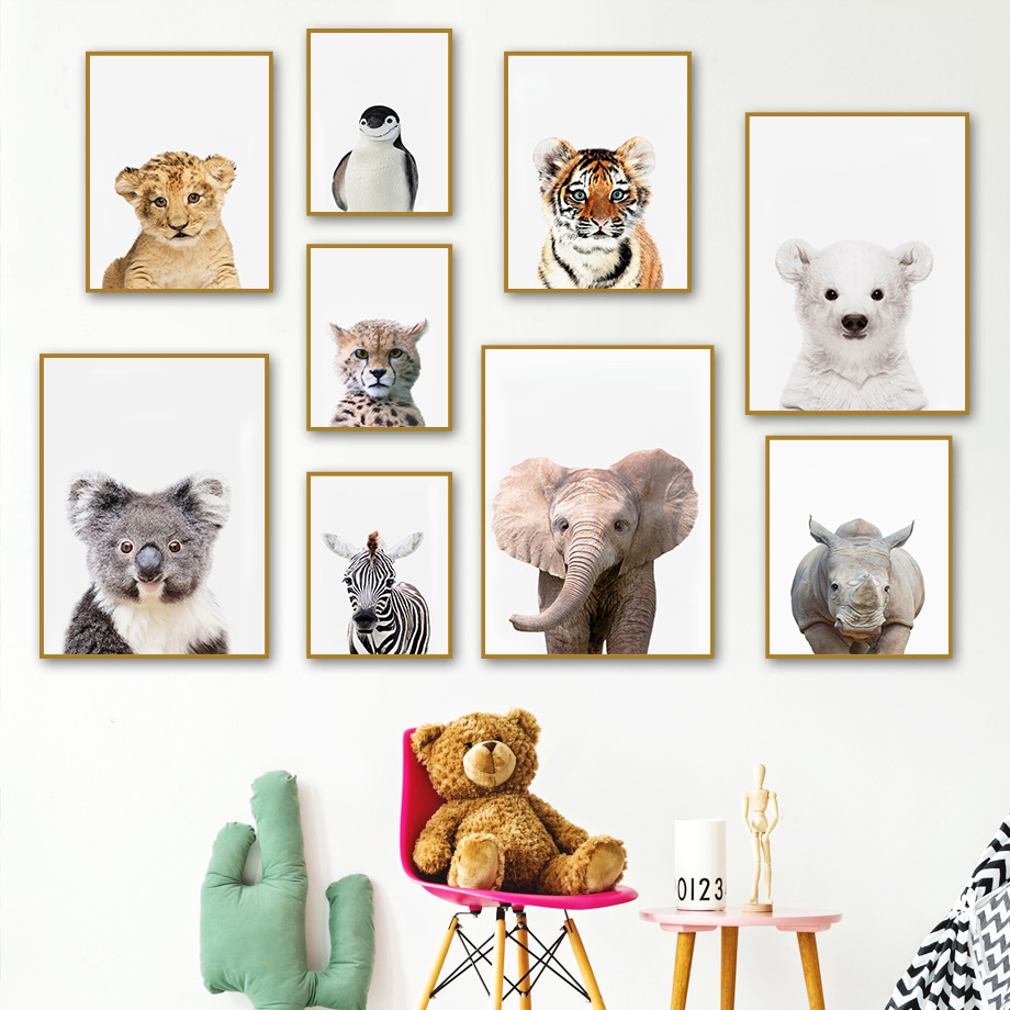 1 quadro su tela senza cornice - Baby Nursery Jungle recensione e prezzo
