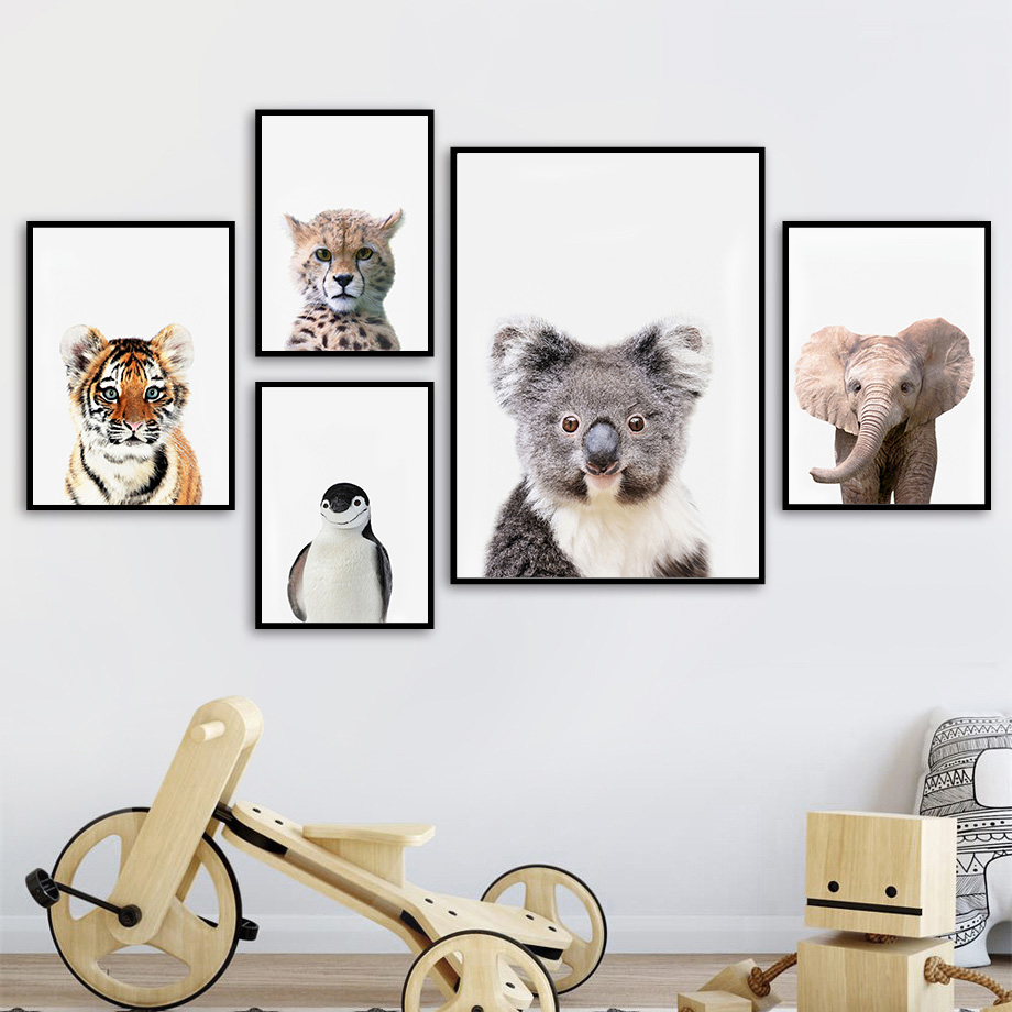 1 quadro su tela senza cornice - Baby Nursery Jungle recensione e prezzo