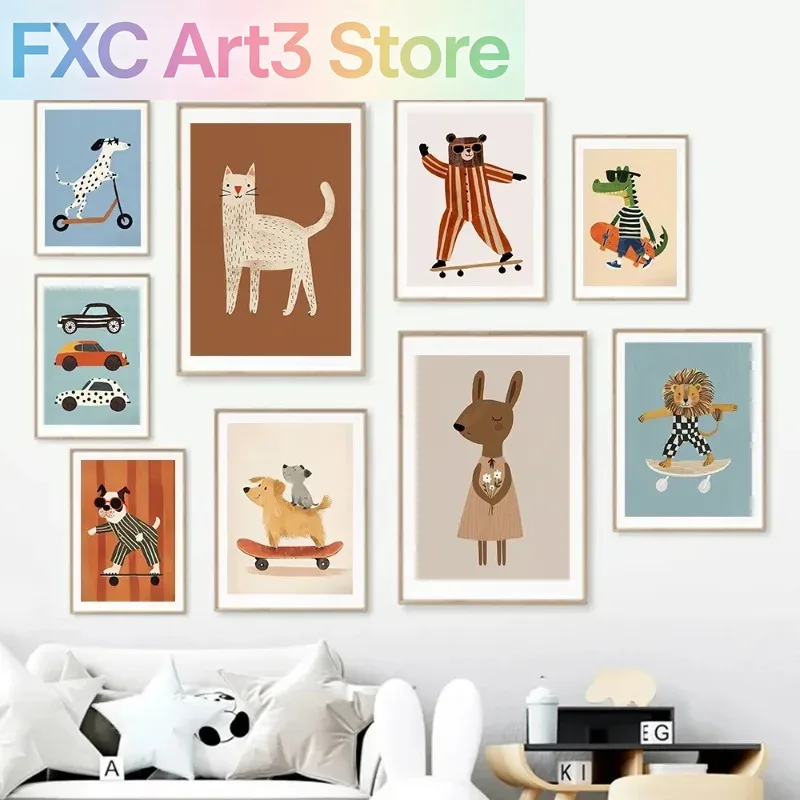 1 pezzo di poster senza cornic - Baby Nursery Animal Pictures recensione e prezzo
