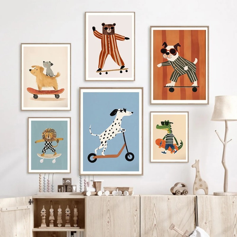 1 pezzo di poster senza cornic - Baby Nursery Animal Pictures recensione e prezzo
