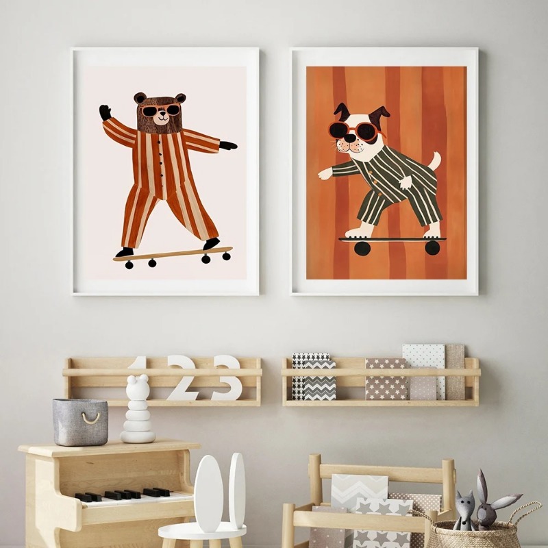 1 pezzo di poster senza cornic - Baby Nursery Animal Pictures recensione e prezzo