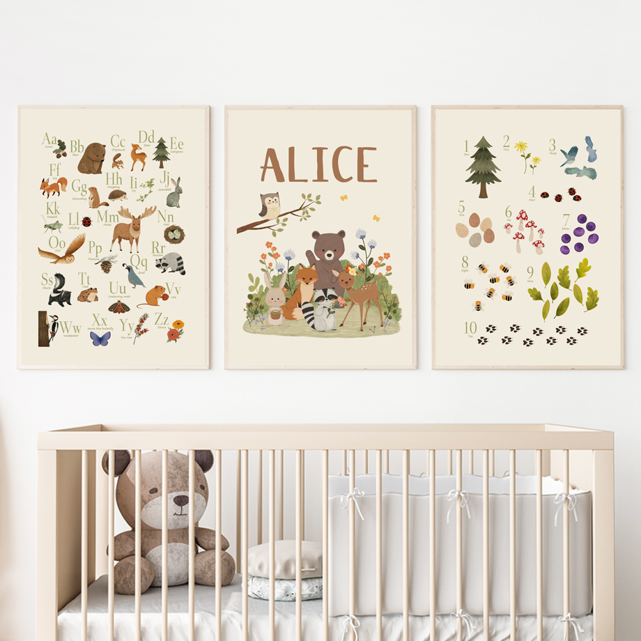 Quadro senza cornice con simpa - Baby Nursery Animal Pictures recensione e prezzo