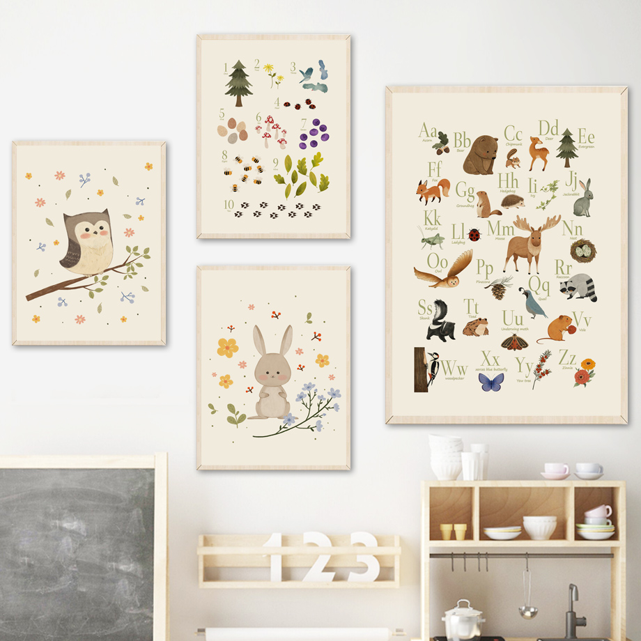 Quadro senza cornice con simpa - Baby Nursery Animal Pictures recensione e prezzo